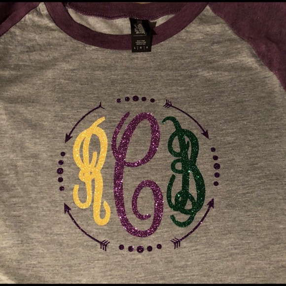 mardi gras baseball shirts